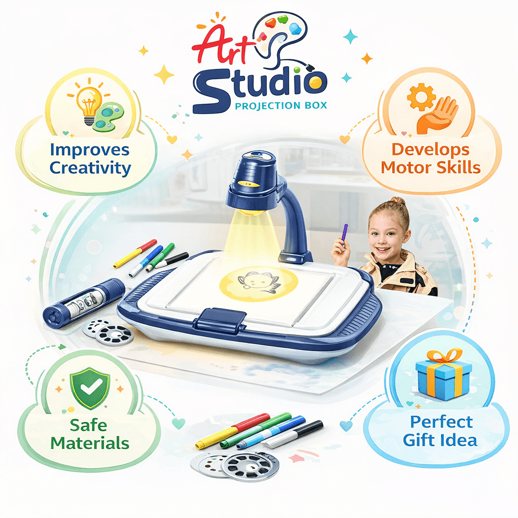 Art Studio Kids Drawing Projector with Light Up Tracking Pad in Kuwait